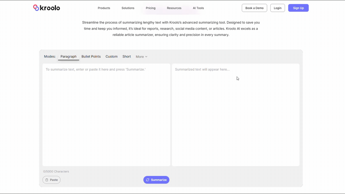 ai for summarizing research papers​
