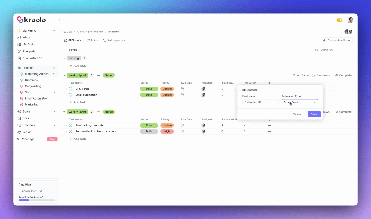 Sprint Monitoring 