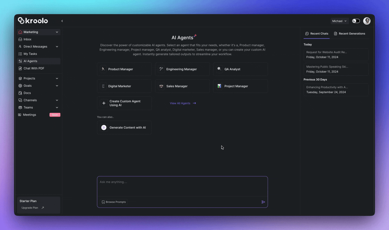 Kroolo AI Agent