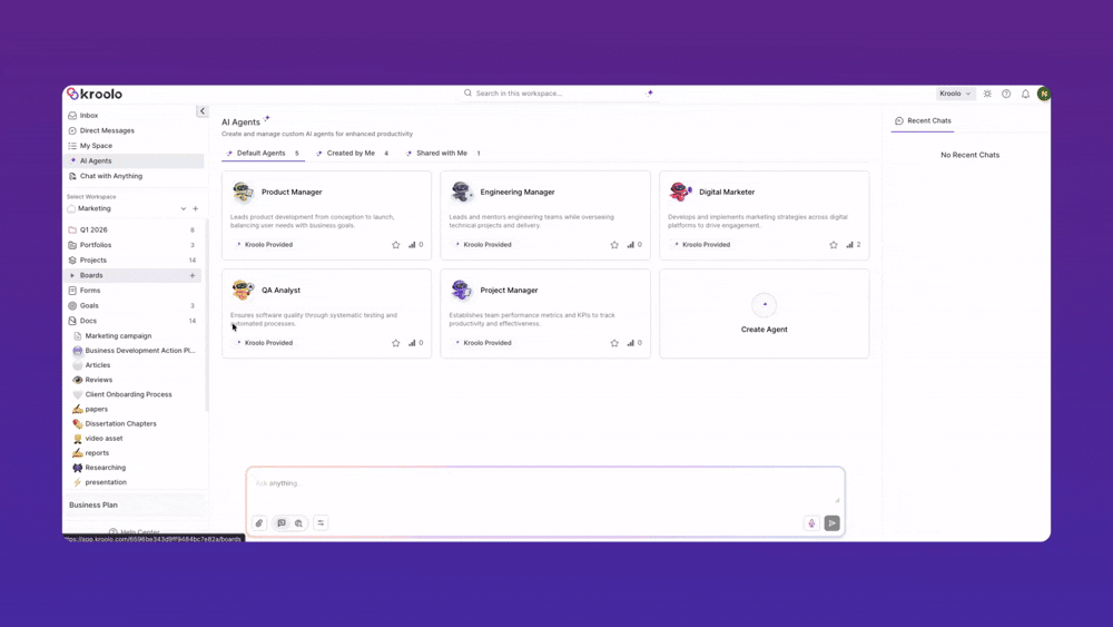 create doc using AI Agents