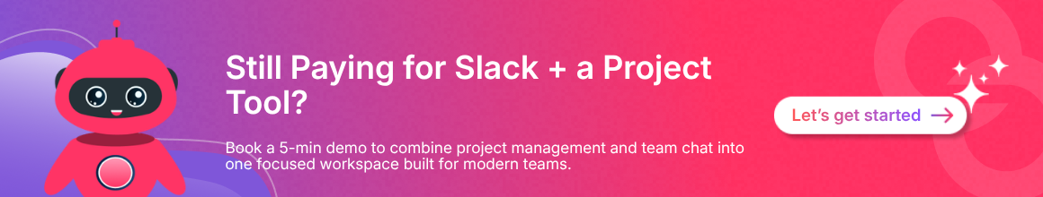 Is there a project management tool with built-in chat?