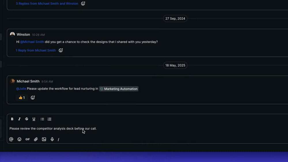 schedule messages in channels
