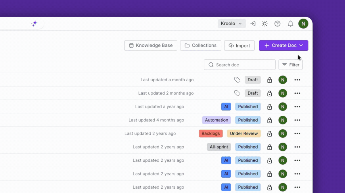 Step 3 — Create a New Document